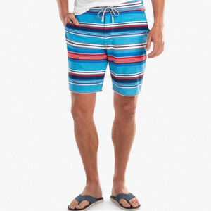 JOHNNIE-O‎ Edisto Surf Shorts in Breaker Striped